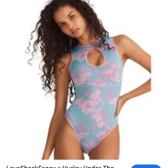 LoveShackFancy Kids Floral Bodysuit - Blue and Pink - Picture 1 of 4